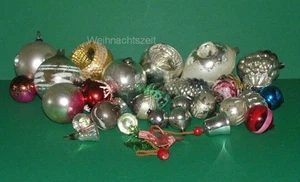 Weihnachten, alter Christbaumschmuck, 29 Teile, zum Teil defekt, um 1940 !!! - Bild 1 von 1