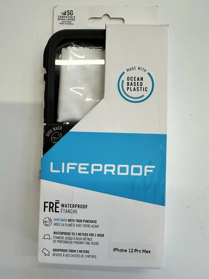 Capa LifeProof Fre Series impermeável para Apple iPhone 12 Pro Max - Preta - Imagem 1 de 4