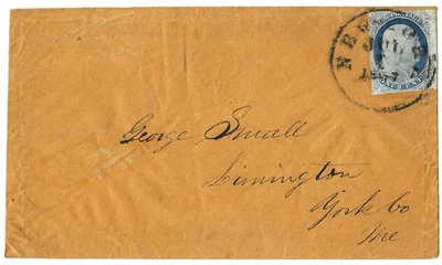 EAS_STAMPS US #9 USED COVER LETTER WITH FAULTS LOT C SCV $125.00 - Image 1 of 2