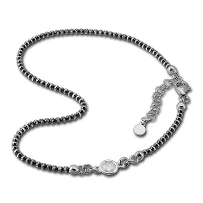 Silberdream Cavigliera Annerito Donna 925 Accessori Zirconia 27cm SDF2244K - Immagine 1 di 4