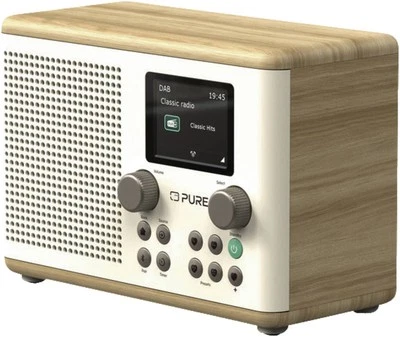 Pure Classic Digitalradio H4  EU/UK Weiss-Eiche DAB+ Bluetooth NEU OVP - Bild 1 von 2