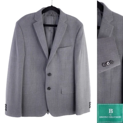 Abrigo deportivo chaqueta blazer gris a cuadros talla 16R B by Brooks Brother para niños Foto 1 de 4