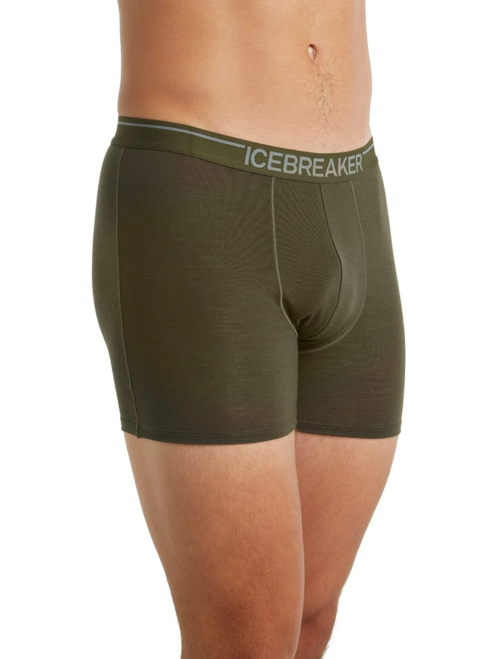 Icebreaker Hombre Pequeño Verde Body Fit Merino Ropa Interior Con Mosca Nueva Caja Abierta Foto 1 de 1