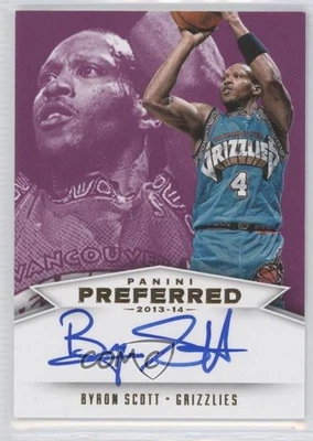 2013-14 Panini Preferred Panini Signatures Purple /10 Byron Scott #525 Auto - Image 1 of 2