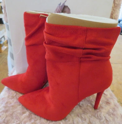 Botas de microgamuza Marc Fisher Lerona Muse Supreme rojas para mujer, 7,5 nuevas con etiquetas Foto 1 de 3