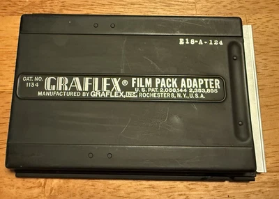 Vintage GRAFLEX 4x5" Graphic Film Pack Adapter for wet/dry plate, cat. 1134 - Image 1 of 4