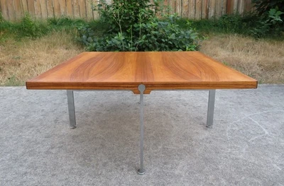 Mid Century A. ANDERSEN & BOHM 红木和钢制咖啡桌丹麦现代复古 — 第 1/4 张图片