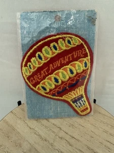 Distintivo toppa souvenir parco mongolfiera grande avventura sei bandiere vintage nuovo - Foto 1 di 4