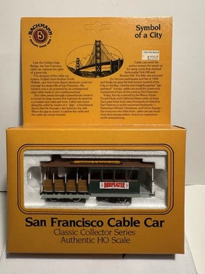 Bachman San Francisco Cable Car Beefeater Authentic Ho Scale - Image 1 of 4