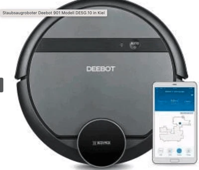 ECOVACS DEEBOT 901 Staubsaugerroboter - Bedienung via App möglic - Farbe Schwarz - Bild 1 von 4