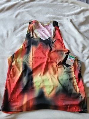 Nike L DRI-FIT ADV Aeroswift Elite Entry Running Tank Mens HJ3380-736 NWT  - Image 1 of 4