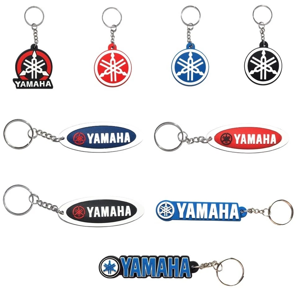 C13 Yamaha Rubber Keychain Keyring Motorcycle KeyRing Racing Collectables Gift - Image 1 of 4