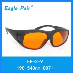 Gafas de seguridad láser de absorción OD7+ 190nm-540nm CE EP-3 gafas protectoras - Imagen 1 de 5