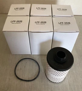 SIX(6) Luber Finer LFF3520 Fuel Filter CASE fits 570-5 24043 FF246 PF10 C9771 - Picture 1 of 3