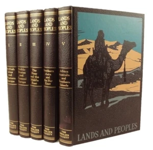 1957 five volume set, Lands & Peoples, The World in Color. Richly illustrated. - Picture 1 of 10