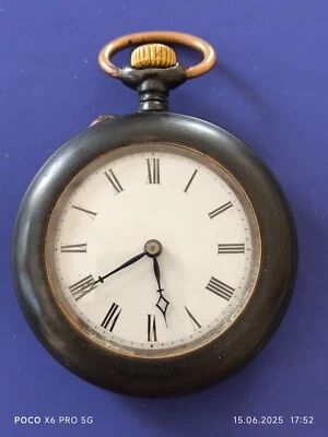 Павелъ Буре/Paul Buhre Antique Steel Pocket Watch 50mm working - Image 1 of 4