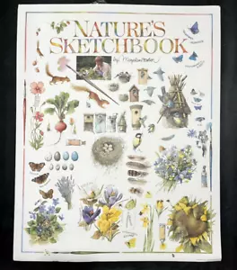 Vintage 1994 Marjolein Bastin "Nature's Sketchbook" 24 x 30 Poster Print Flowers - Picture 1 of 7