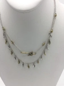 Lucky Brand TwoTone Bee Layer Necklace - Silver-Tone Gold-tone mixed metal L 60 - Picture 1 of 6