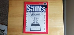St Catherines Saints Hershey Bears program April 1986 Calder Cup game AHL - Picture 1 of 3