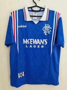 Gr. M Erwachsene Rangers Fußballtrikot Retro Repliken Vintage Adidas 1996/97 Shirt - Bild 1 von 11
