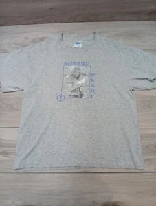Vintage Robert Plant T Shirt M & O Knits Label Large Pre-owned Gray - Picture 1 of 20