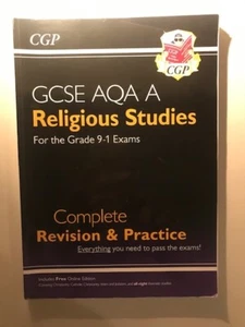 CGP GCSE AQA A Religious Studies A Complete Revision & Practice 9-1 Exams - Picture 1 of 1