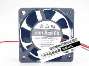 1pcs Sanyo 6025 109R0648G404 48V 0.07A Ventola di Raffreddamento DC per Armadio 6CM. - Foto 1 di 1