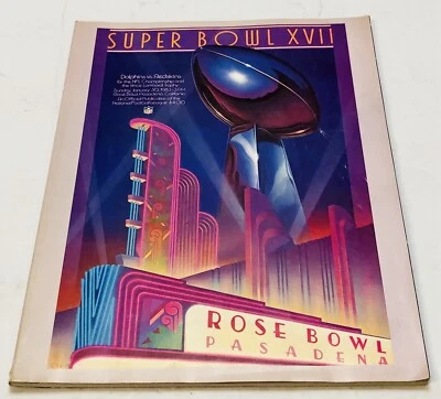 1983 SUPER BOWL XVII Program Washington Redskins vs Miami Dolphins John Riggins - Image 1 of 4