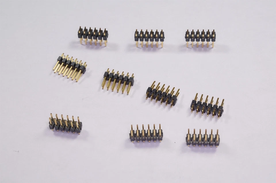 Lot of 10 67996-212 FCI Unshrouded Header Connector 12 Pos 2 Row 2.54mm Vert TH - Image 1 of 1