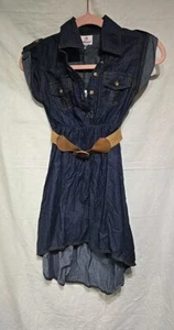 Dolhouse Girls Denim Dress Cowgirl - Picture 1 of 9