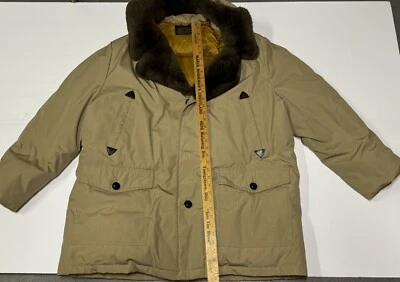 VINTAGE EDDIE BAUER GOOSE DOWN PARKA JACKET XL? FUR WORKWEAR NIGEL CABOURN JUNYA - Image 1 of 4