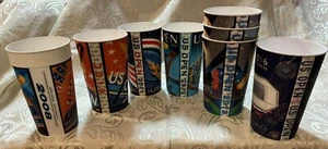 Lote de 8 tazas de recuerdo deportivo con foto holográfica de plástico de copa de tenis abierta de Estados Unidos de Nueva York - Imagen 1 de 11