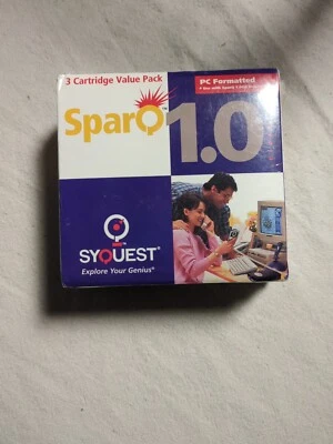 SyQuest SparQ 1.0 Gigabyte  Disc PC Formatted SPARQ1 1GB Media 3 Pack. Sealed - Image 1 of 4