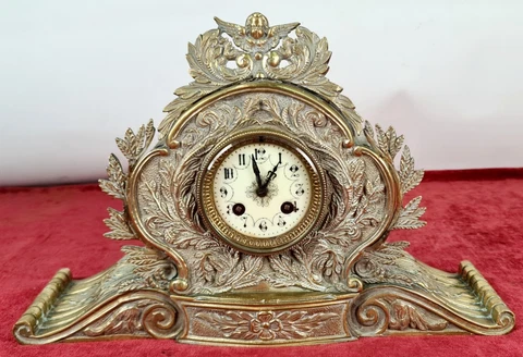 TABLE CLOCK IN BRONZE. FRERES JAPY. EMPIRE STYLE. XIX CENTURY Cover