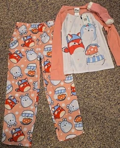 NWT Squishmallows Big Girls Polyester Pajama 3 Piece Set Size 10 W/Fuzzy Socks - Picture 1 of 4