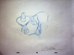 Who Framed Roger Rabbit 1988 Production Signed Colin Hand-Drawn  Pencil #WC - Picture 1 of 3