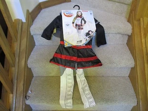 DC Comic Super Hero Girls Katana Child Costume Top Pants Mask Bad Girl New - Picture 1 of 3