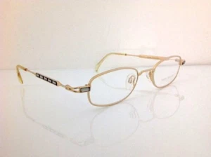 Swarovski Eyeglasses Women Oval Gold €387 Handmade One Piece - Picture 1 of 1