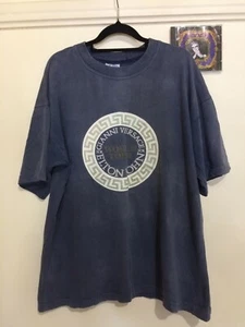 Vintage 1992 Elton John x Versace T-Shirt The One Tour Mens XL Blue Faded + CD - Bild 1 von 5