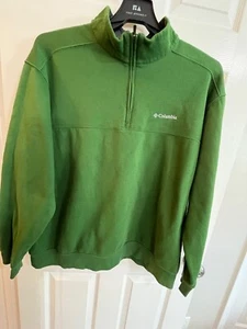 Chaqueta Pullover Polar Columbia Para Hombre Verde 1/4 Cremallera Talla 2X - Imagen 1 de 15