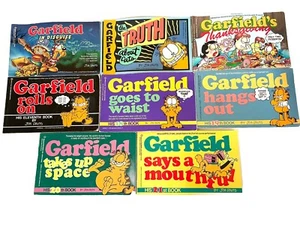 Lot of 8 Garfield the Cat Cartoon Books by Jim Davis PB - Picture 1 of 1