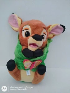 Disney Bebés Bambi Bebé Cervatillo Ciervo Peluche 10" Juguete Lovey Manta Parque Temático - Imagen 1 de 10