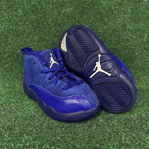 Air Jordan XII 12 Retro TD Sneakers Shoes Sz 8C Toddler Deep Royal 850000-400