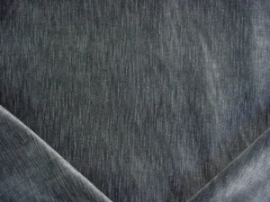 1-1/8YZinc Z478 Chance Silver Strie Velvet  Drapery Upholstery Fabric - Picture 1 of 4