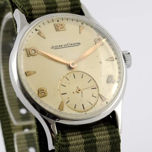 WONDERFUL JAEGER LECOULTRE PILOT MILITARY MANUAL WIND SWISS 1940'S CALIBER 469/C - Picture 1 of 12