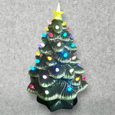 Mr Christmas Nostalgic Ceramic Light up 14" Christmas Tree Battery Operated Box - Image 1 of 4