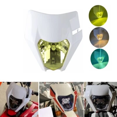 Faro lente amarillo Supermoto E8 para KTM EXC 300 2015-2021 EXC-F 350 2014-2021 Foto 1 de 4