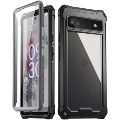 Google Pixel 6A 5G / 6 6 Pro Case Clear Back Shockproof Cover 360 Full Coverage - Image 1 of 4