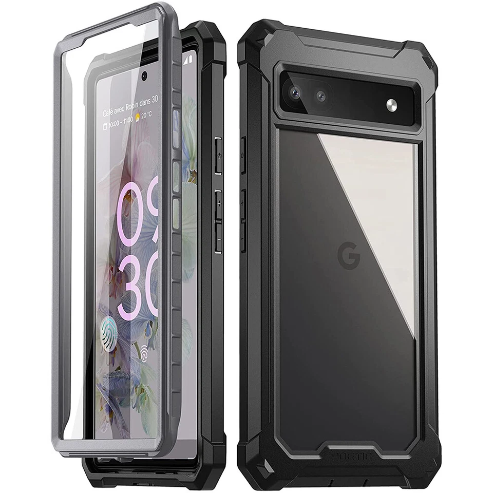 Google Pixel 6A 5G / 6 6 Pro Case Clear Back Shockproof Cover 360 Full Coverage - Image 1 of 4