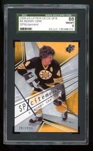 2008-09 Upper Deck SPX Bobby Orr #X6 SPXcitement Boston Bruins SGC 8 ZT1452